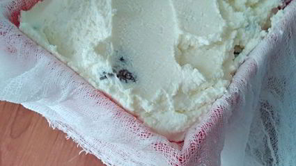 творожная пасха с цукатами без яиц