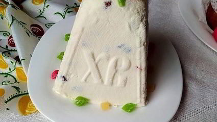 творожная пасха с цукатами без яиц