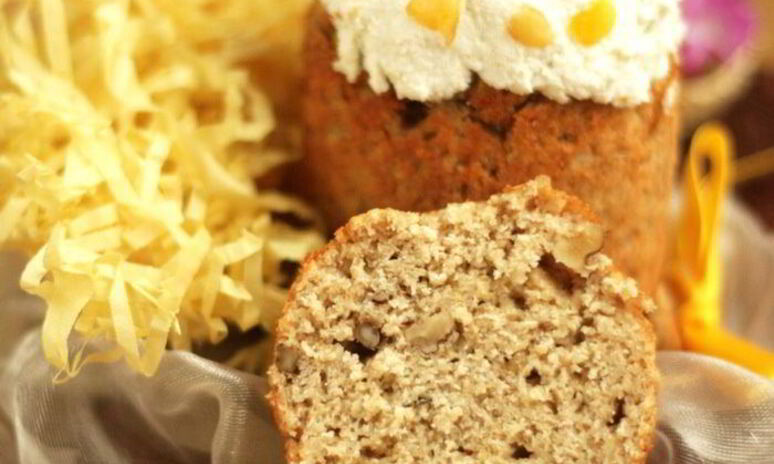 Рецепт творожного овсяного кулича