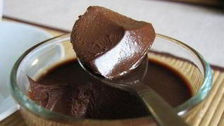 Простой десерт из горького шоколада