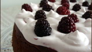 Шоколад, ежевика и творог