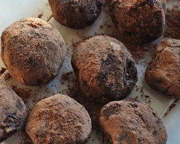 Шоколадные трюфели с ванилью