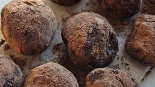 Шоколадные трюфели с ванилью