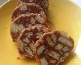 Сладкая колбаска со сгущенкой