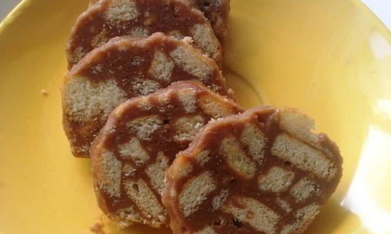 Рецепт сладкой колбаски со сгущенкой