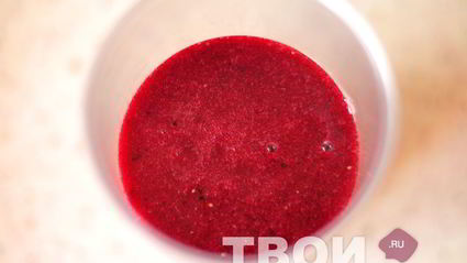 сорбет из черной смородины и красного вина