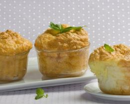 Дважды запеченное суфле с козьим сыром