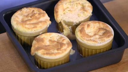 кокосовое суфле с ананасом