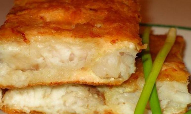 Рецепт нежной рыбы под сырном суфле