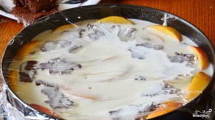 персиковый торт-суфле