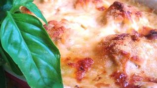 Суфле из кабачков с куриными фрикадельками