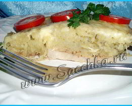 Суфле из картофеля с мясом