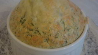 Суфле из шпината с пармезаном