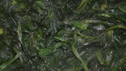 суфле со шпинатом и пармезаном