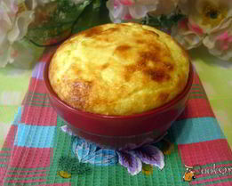 Творожное суфле с изюмом