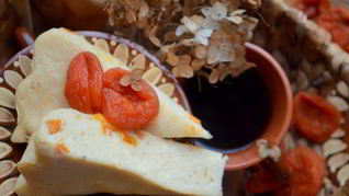 Творожное суфле с курагой