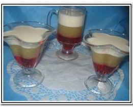 Трехслойное желе