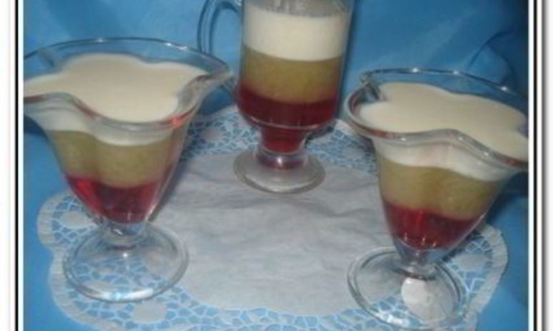 Рецепт трехслойного желе