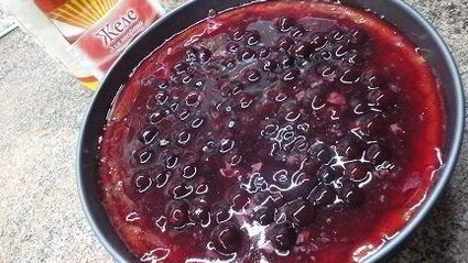 творожно-вишневый десерт