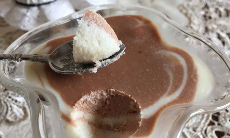 Рецепт творожного желе зебра