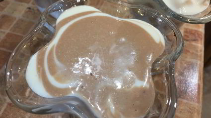 творожное желе зебра