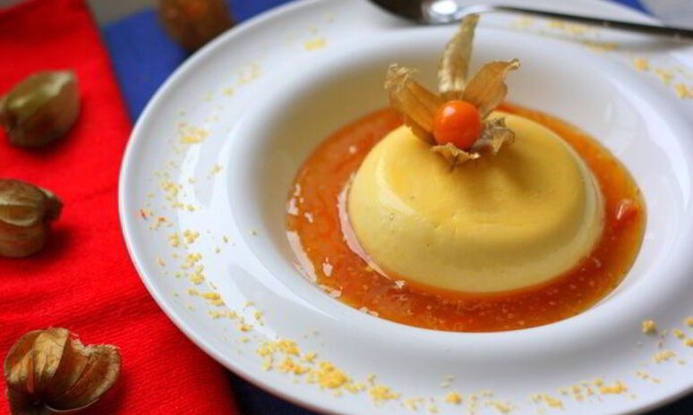 Рецепт тыквенной панны котта с цитрусовым соусом