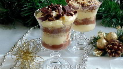 ванильно-шоколадный десерт