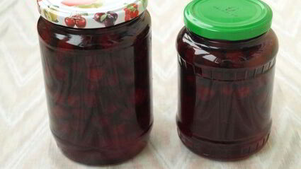 вишня консервированная в желе