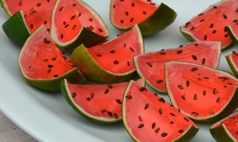 Рецепт желе арбузные дольки