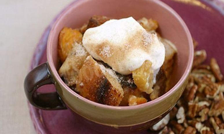 Рецепт зимнего пудинга с сушеными грушами