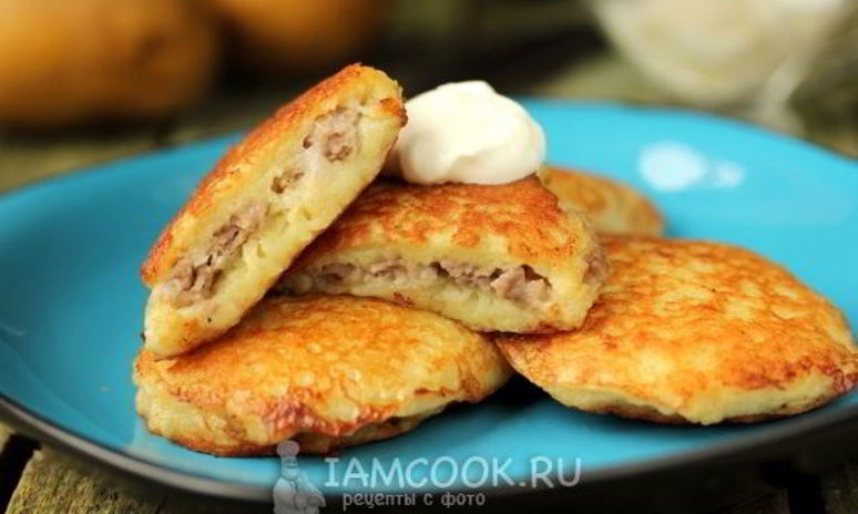 Рецепт драников с мясом