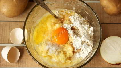 драники с мясом