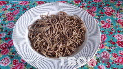 гречневая лапша соба с фрикадельками