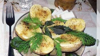 картофель печеный в микроволновке