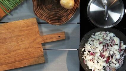 картофель по-домашнему с луком