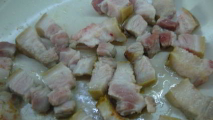 картофель с беконом и чесночком