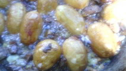 картофель с грибами на мангале