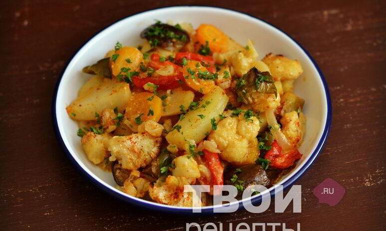 Рецепт картофеля с овощами