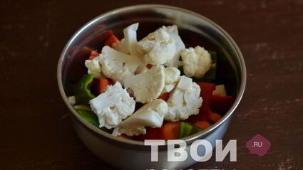 картофель с овощами