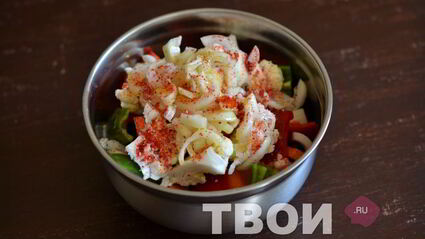 картофель с овощами