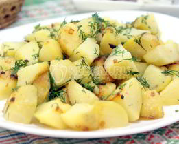 Картофель с укропом