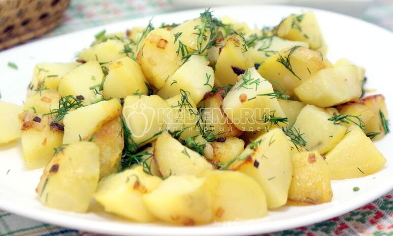 Рецепт картофеля с укропом