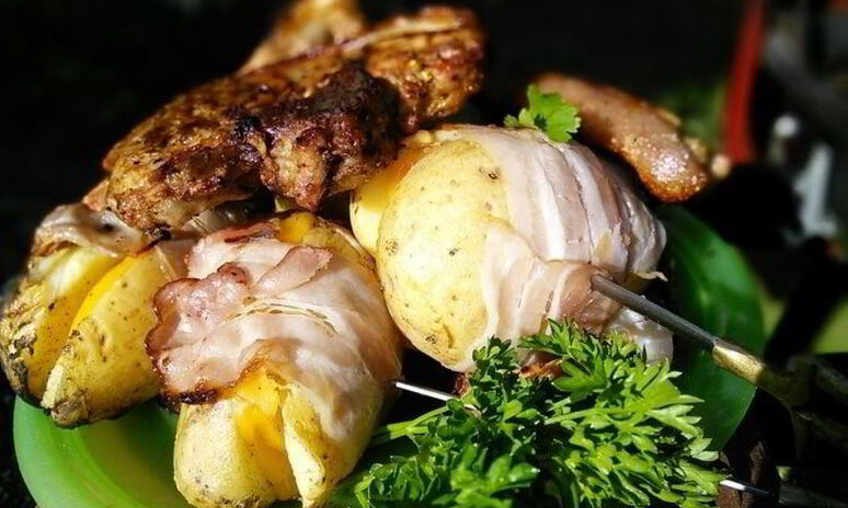 Рецепт картофеля в беконе