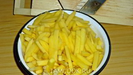 картошка с курицей и сыром в духовке