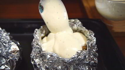 картошка с шампиньонами и луком в духовке