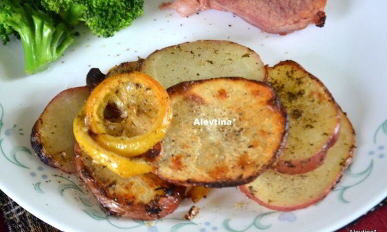 Рецепт красного картофеля с лимоном