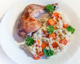 Ленивый рис с курицей