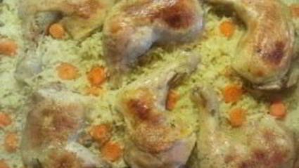 ленивый рис с курицей