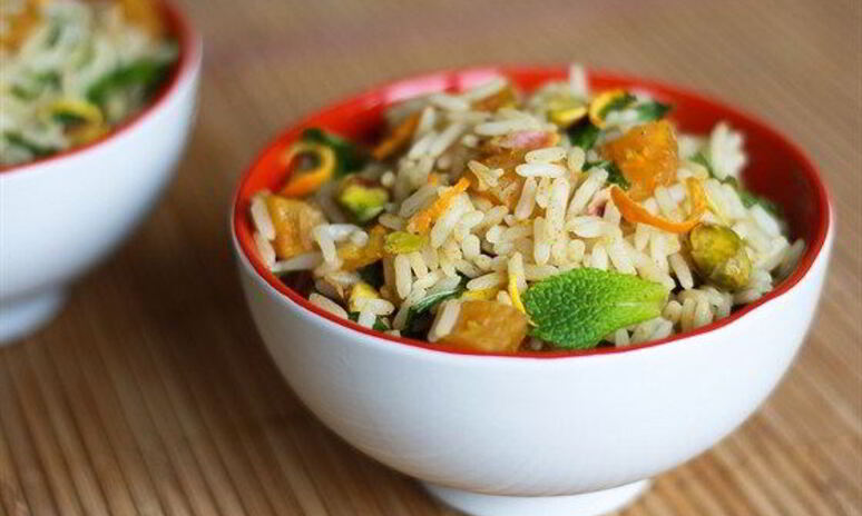 Рецепт пряного риса с фисташками