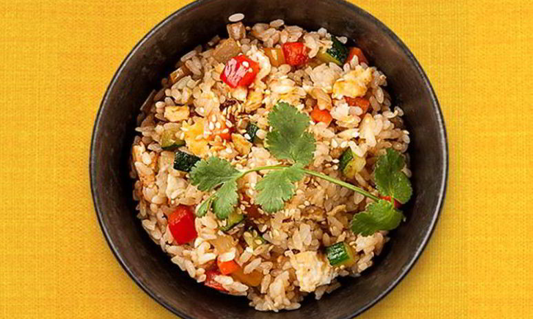 Рецепт риса по-японски с имбирем и овощами